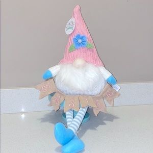 🌷PINK SPRING EASTER GNOME WITH BANNER MODERN FARMHOUSE DECOR